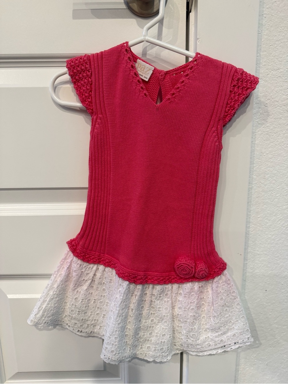 Paz Rodríguez - Pinkerton Knit & Eyelet Dress Top for Kids - (Brand Unspecified)